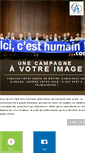 Mobile Screenshot of icicesthumain.com